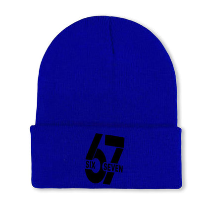Comfortable & Warm Number 67 Graphic Beanie