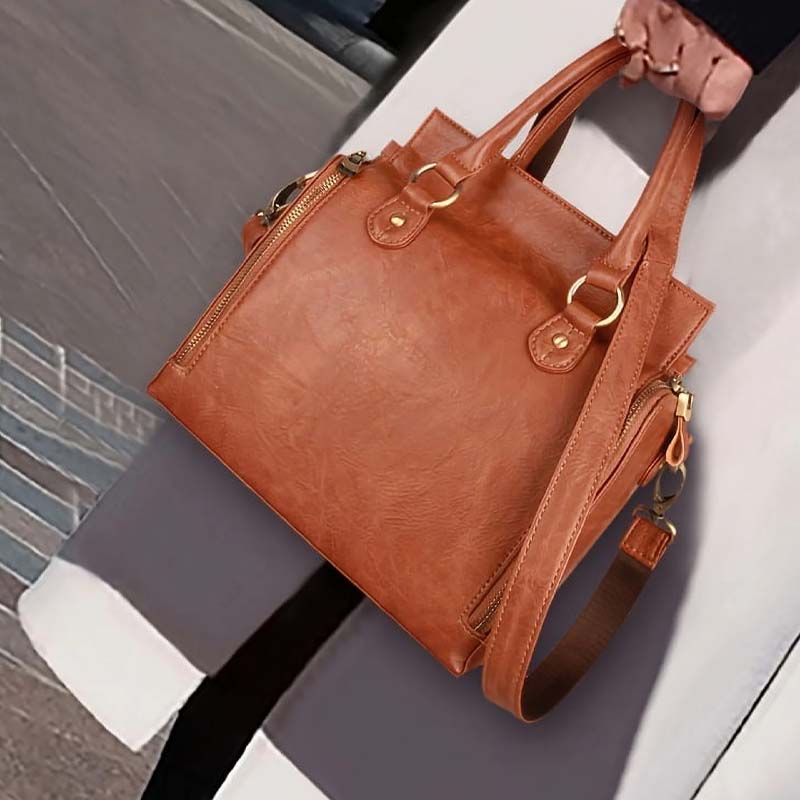 Vegan Leather Crossbody Bag for Women