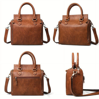 Vegan Leather Crossbody Bag for Women