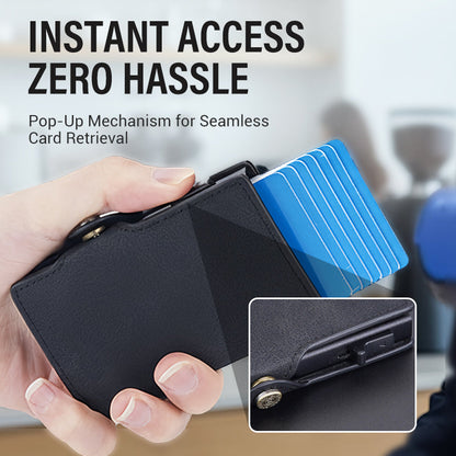 Pop-Up Card Holder with Anti-Degaussing Technology