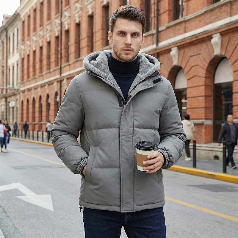 📢 50% OFF!! ✨ Men’s Cold-Resistant Windproof Thermal-Lined Hooded Coat 🧥❄️ – Free Shipping 🚚