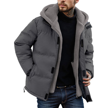 📢 50% OFF!! ✨ Men’s Cold-Resistant Windproof Thermal-Lined Hooded Coat 🧥❄️ – Free Shipping 🚚