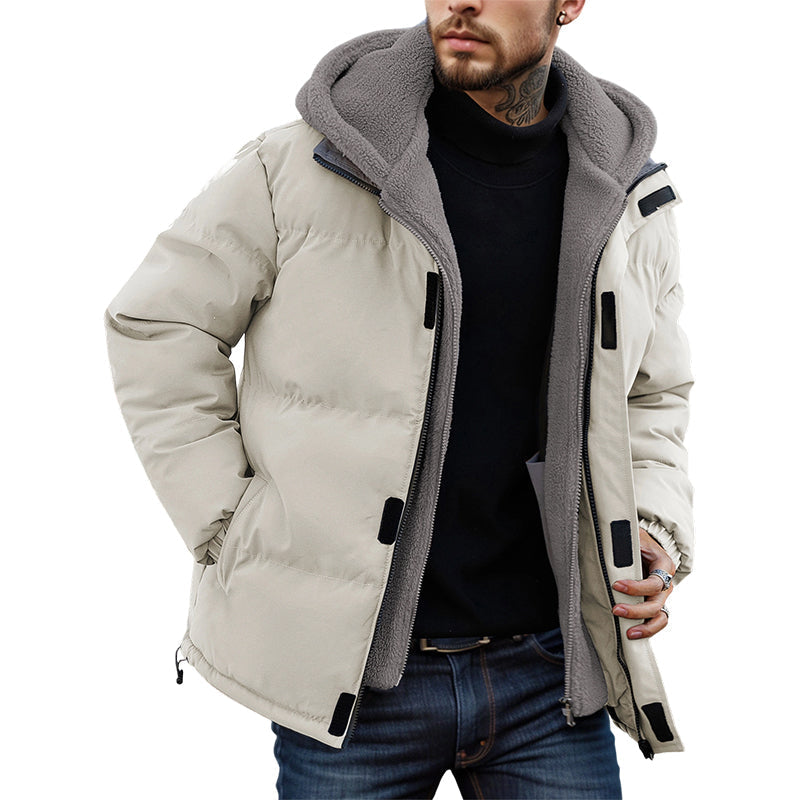 📢 50% OFF!! ✨ Men’s Cold-Resistant Windproof Thermal-Lined Hooded Coat 🧥❄️ – Free Shipping 🚚