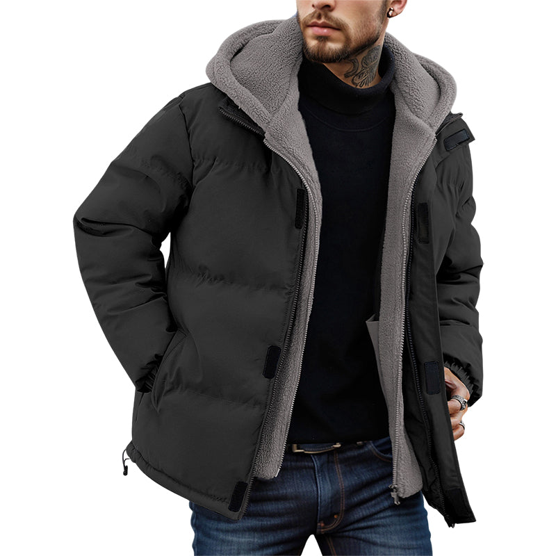📢 50% OFF!! ✨ Men’s Cold-Resistant Windproof Thermal-Lined Hooded Coat 🧥❄️ – Free Shipping 🚚
