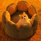 Cozy Cactus Petal-Shaped Pet Bed