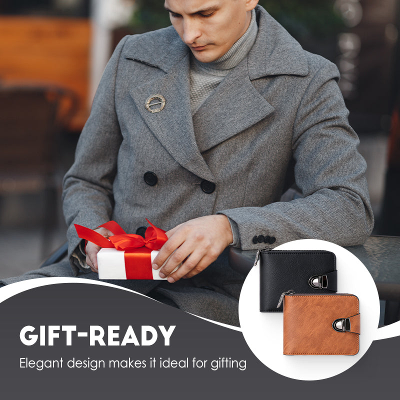 📢60% OFF NOW!!!🔥Men's Vintage Compact Zipper Wallet