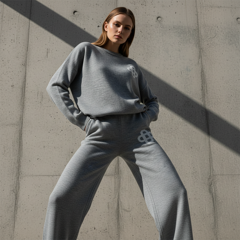 Women's Two-Piece Knit Loungewear Set
