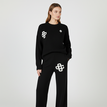 Women's Two-Piece Knit Loungewear Set