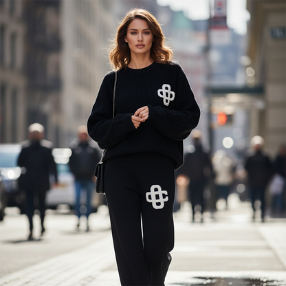 Women's Two-Piece Knit Loungewear Set