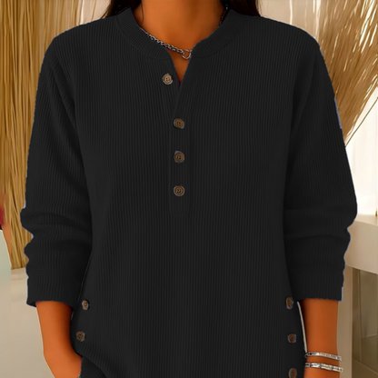 👚 60% OFF NOW! 🎉 Women‘s Corduroy Henley Top – Stylish, Soft & Versatile 🧥📦