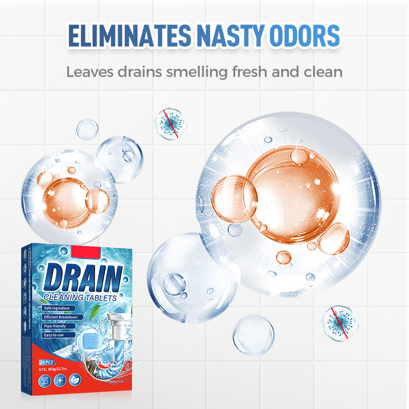✨ BUY 2 GET 1 FREE! 🚰 Pipe Unclogging Tablets – Fast-Acting Blockage Remover – Safe for pipes, removes hair & grease – no damage to plumbing 🔧