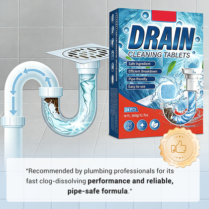 ✨ BUY 2 GET 1 FREE! 🚰 Pipe Unclogging Tablets – Fast-Acting Blockage Remover – Safe for pipes, removes hair & grease – no damage to plumbing 🔧