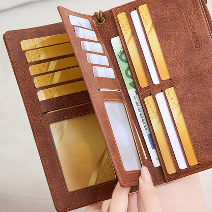 🏆Flash Sale 50% OFF⚡Women's Retro Style RFID Blocking Tri-fold Wallet
