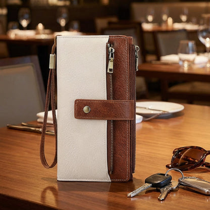 🏆Flash Sale 50% OFF⚡Women's Retro Style RFID Blocking Tri-fold Wallet