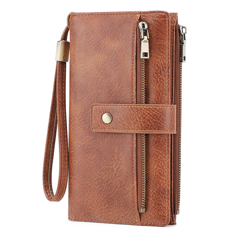 🏆Flash Sale 50% OFF⚡Women's Retro Style RFID Blocking Tri-fold Wallet