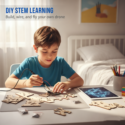 🎁🔥 HOT SALE 50%OFF 🔥🧩 DIY Wooden Drone Building Kit 🚁