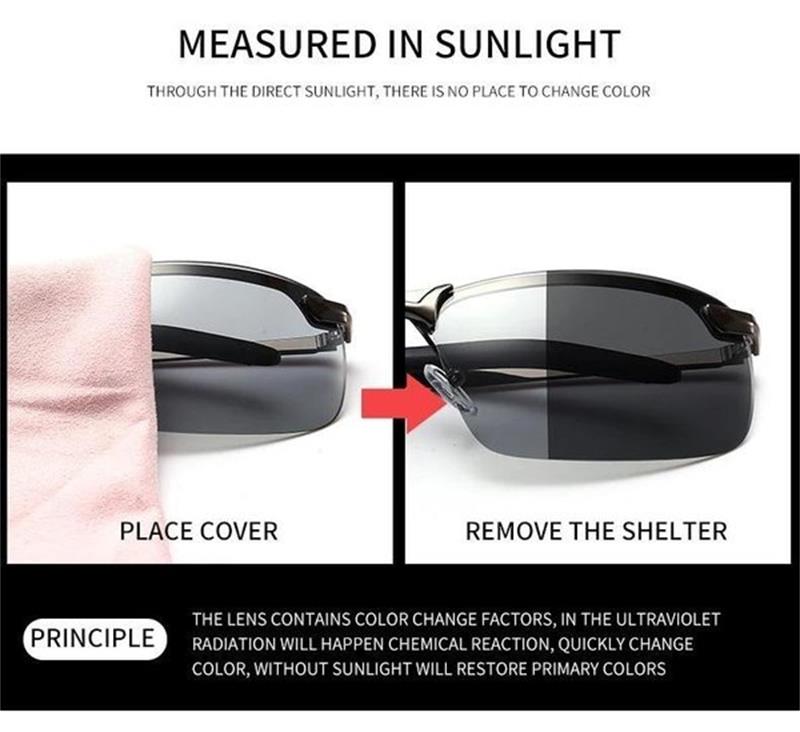 2026🔥Photochromic Sunglasses with Anti-glare Polarized Lens