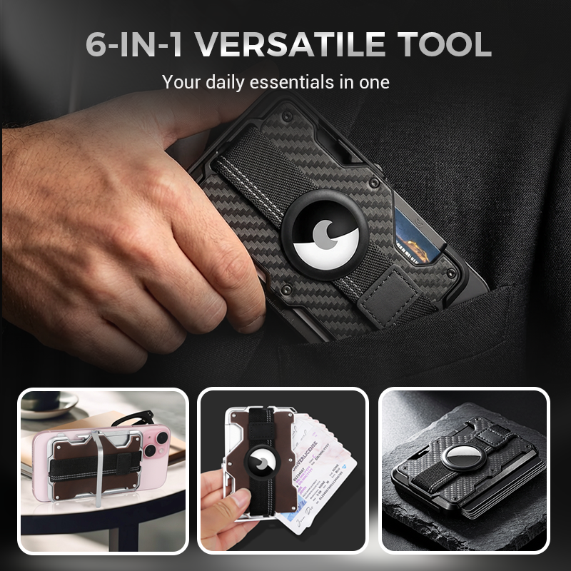 Multifunctional Magnetic Wallet with Stand