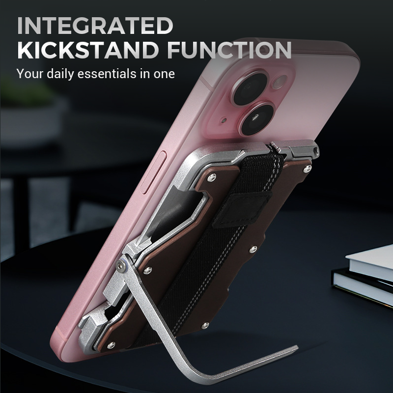 Multifunctional Magnetic Wallet with Stand