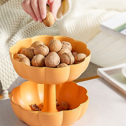Double Layer Pumpkin Fruit Plate