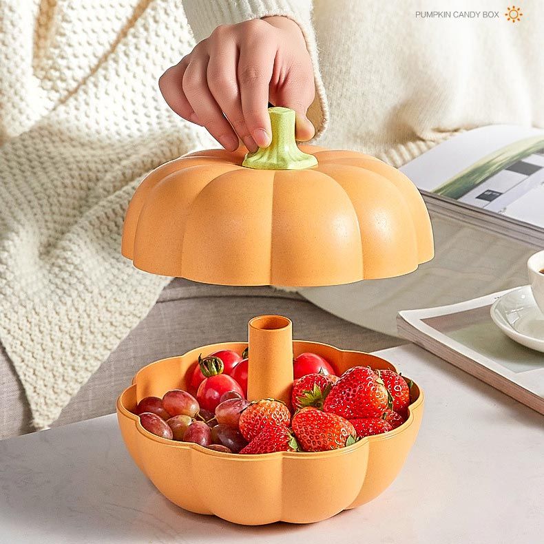 Double Layer Pumpkin Fruit Plate