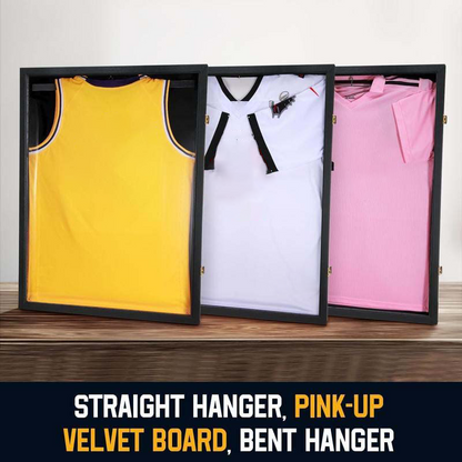 🎉New Year's Gift 50% OFF!🧥Wooden Memorial Jersey Display Frame (Magnetic Door) – Keep Your Sweat & Love In Perfect Condition!