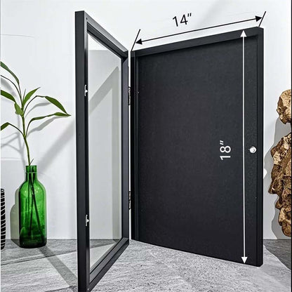 🎉New Year's Gift 50% OFF!🧥Wooden Memorial Jersey Display Frame (Magnetic Door) – Keep Your Sweat & Love In Perfect Condition!