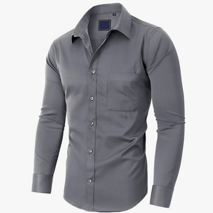 🎁2026 New Arrivals 50% OFF💥Solid-Color Long-Sleeve Shirt