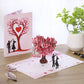 3D Valentine's Day Love Tree Greeting Card