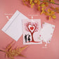 3D Valentine's Day Love Tree Greeting Card