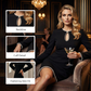 🔥 60% OFF! ✨ Women’s Short Faux Pearl-Trim Keyhole Sheath Dress – Slim-Fit Elegance with Flared Sleeves & Timeless Black 💎🖤