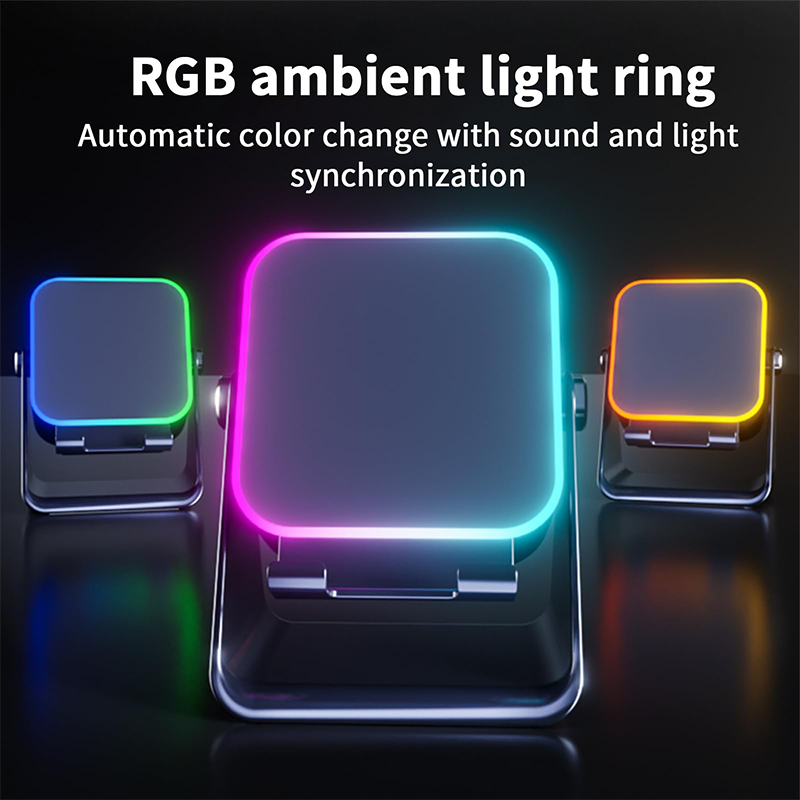 💎 49% OFF 5-IN-1 WIRELESS SPEAKER STAND! 💎 Induction Audio, Phone Holder & Ambient Light