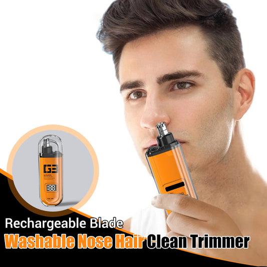 Rechargeable Blade Washable Nose Hair Clean Trimmer