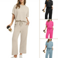 Women's Soft Casual Top and Pants Set
