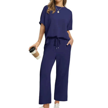 Women's Soft Casual Top and Pants Set