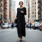 📢 60% OFF!! ⏰ Women's Long Sleeve T-Shirt Maxi Dress – Side Pockets, Side Slit & 7 Versatile Colors for Effortless Style! 🌸