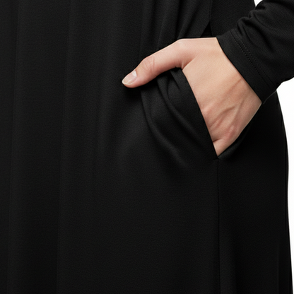 📢 60% OFF!! ⏰ Women's Long Sleeve T-Shirt Maxi Dress – Side Pockets, Side Slit & 7 Versatile Colors for Effortless Style! 🌸