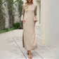 📢 60% OFF!! ⏰ Women's Long Sleeve T-Shirt Maxi Dress – Side Pockets, Side Slit & 7 Versatile Colors for Effortless Style! 🌸