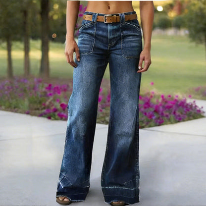 ⏳Time-Limited Special⏰Women's Retro Flare Jeans with Pockets