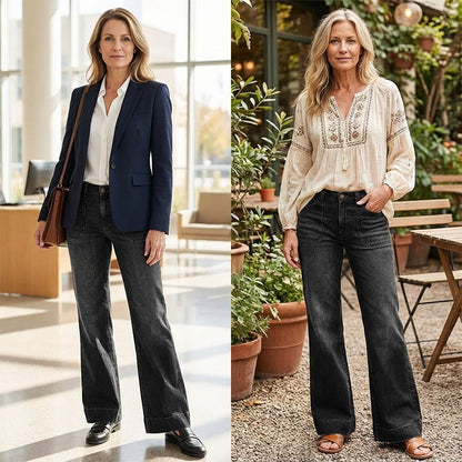 ⏳Time-Limited Special⏰Women's Retro Flare Jeans with Pockets
