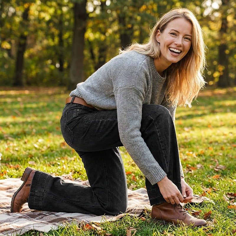 ⏳Time-Limited Special⏰Women's Retro Flare Jeans with Pockets