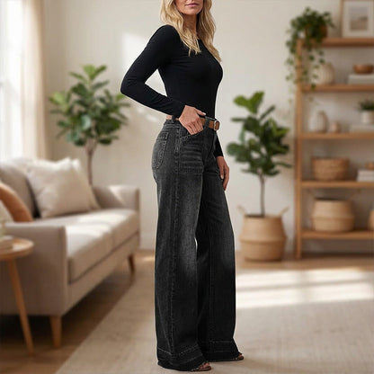 ⏳Time-Limited Special⏰Women's Retro Flare Jeans with Pockets