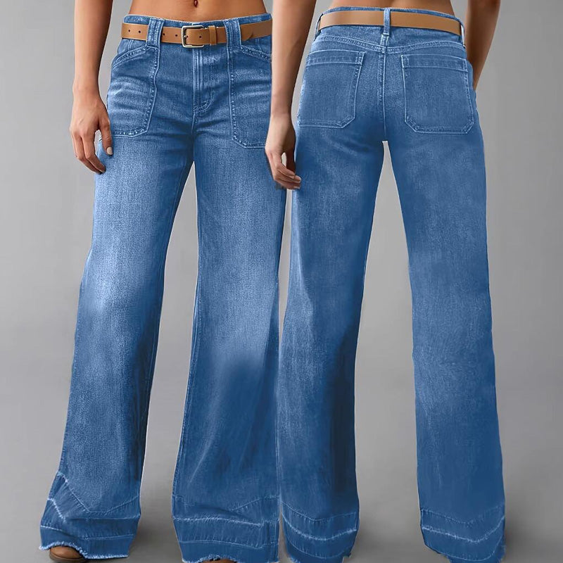 ⏳Time-Limited Special⏰Women's Retro Flare Jeans with Pockets
