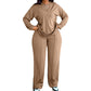 Women's Long Sleeve Top & Wide-Leg Pants 2-Piece Set