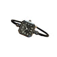 Chic Open-Cuff Bangle Watch with Square Dial