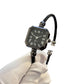 Chic Open-Cuff Bangle Watch with Square Dial