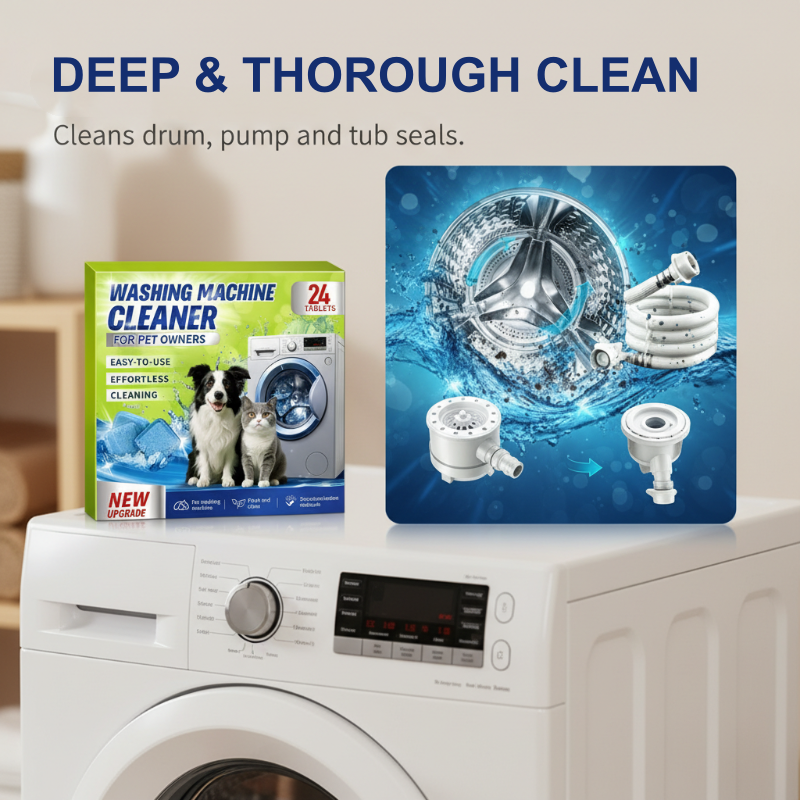 Washing Machine Cleaner Tablets for Pet Owners