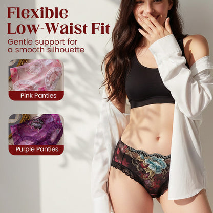 🔥2026 New Arrivals: 50% Off for a Limited Time!🔥Sheer Floral Lace Low-Rise Briefs
