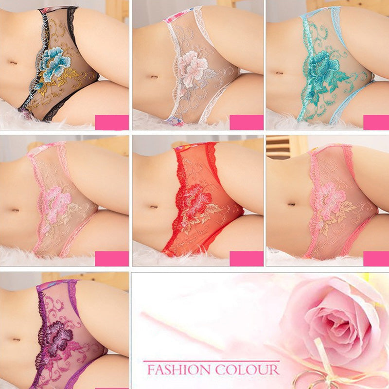 🔥2026 New Arrivals: 50% Off for a Limited Time!🔥Sheer Floral Lace Low-Rise Briefs