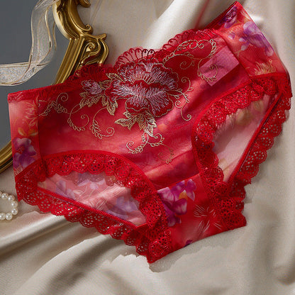 🔥2026 New Arrivals: 50% Off for a Limited Time!🔥Sheer Floral Lace Low-Rise Briefs